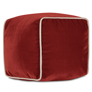 Uma Cube Decorative Pillow in Rust