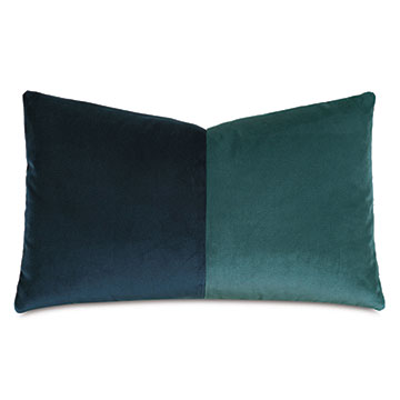 Uma Colorblock Decorative Pillow in Pacific