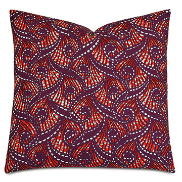 Janika Faux Ankara Decorative Pillow