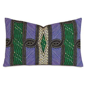 Messiah Faux Ankara Decorative Pillow