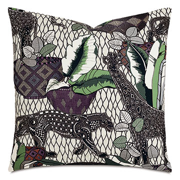 Sanbona Faux Ankara Decorative Pillow