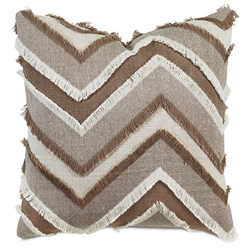 Jacinto Chevron Decorative Pillow in Sand