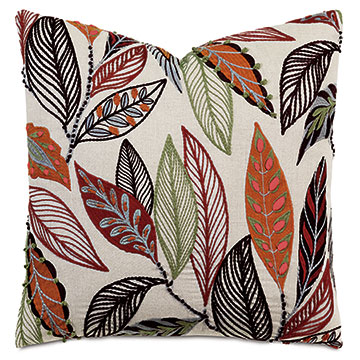 Setsuna Embroidered Decorative Pillow