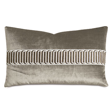 Velda Embroidered Border Decorative Pillow