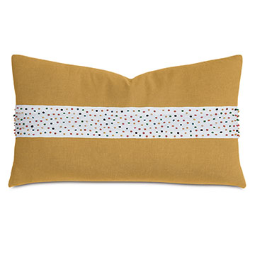 CONFECTION BEADED BORDER DECORATIVE PILLOW