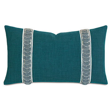 MALTA TEXTURED BORDER DECORATIVE PILLOW