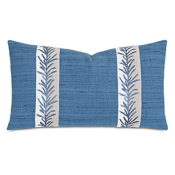 CHAUNCEY EMBROIDERED BORDER DECORATIVE PILLOW