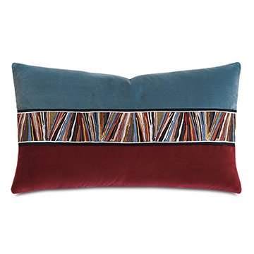 UMA PIZZAZZ DECORATIVE PILLOW IN SCARLET