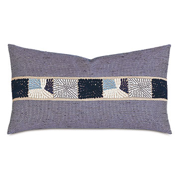 Speckle Embroidered Decorative Pillow