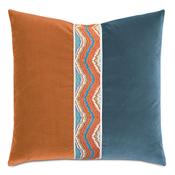 UMA BLAZE DECORATIVE PILLOW IN TANGERINE