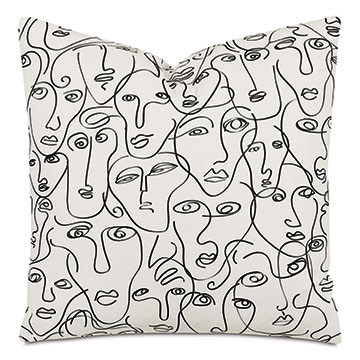 Noam Sketch Decorative Pillow