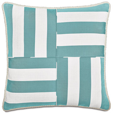 RIPTIDE GEOMETRIC DECORATIVE PILLOW IN ARCTIC