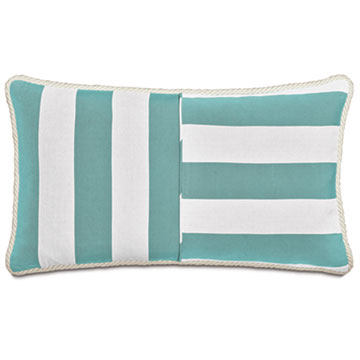 RIPTIDE STRIPED DECORATIVE POLLOW IN ARCTIC