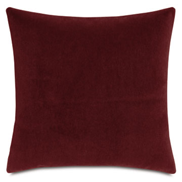 BRAHMS ALPACA DECORATIVE PILLOW IN MERLOT
