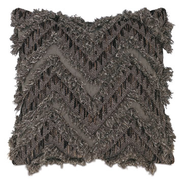 KEISHI WOVEN DECORATIVE PILLOW IN GRAPHITE