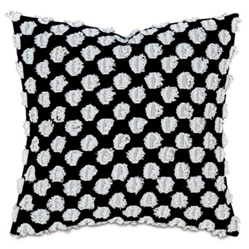 LUTON FIL COUPE DECORATIVE PILLOW IN DOMINO