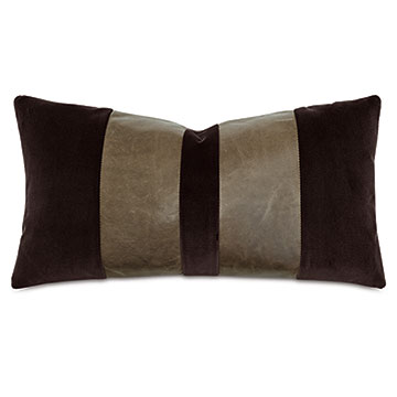 ORIEL STRIPE DECORATIVE PILLOW IN BROWN