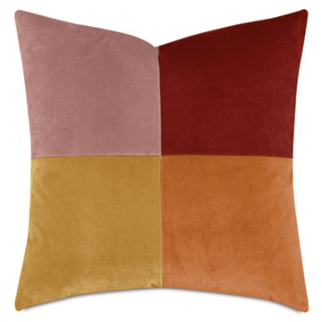 UMA COLORBLOCK DECORATIVE PILLOW IN STARBURST