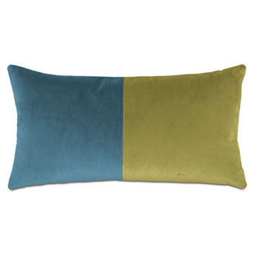 UMA COLORBLOCK DECORATIVE PILLOW IN CHROMATIC HUES