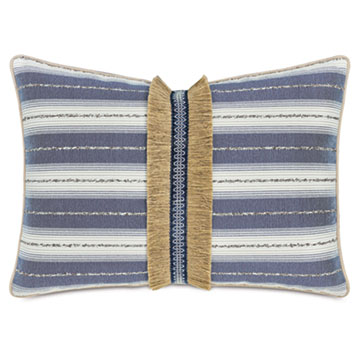 WELLERMAN FRINGE DECORATIVE PILLOW IN COASTAL