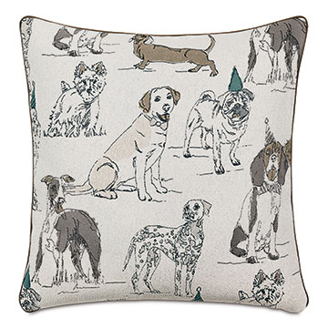 BuddyS Bash Textured Decorative Pillow