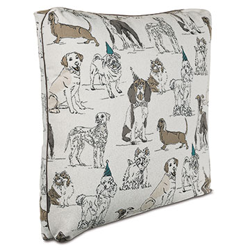 BuddyS Bash Textured Decorative Pillow