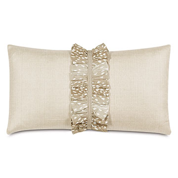 Tinsel Ruched Decorative Pillow