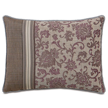 Mica Gunmetal Standard Sham Left