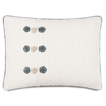 Jude Ivory Standard Sham (Left)