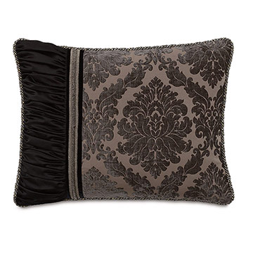 Isadora Charcoal Standard Sham (Left)