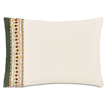 MANDERLEY BORDER CUFF STANDARD SHAM LEFT