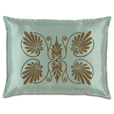 Anthemion Ocean/Brown Standard Sham