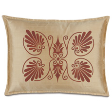 Anthemion Gold/Shiraz Standard Sham