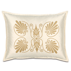 Anthemion Ivory/Gold Standard Sham