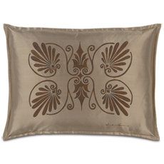 Anthemion Taupe/Brown Standard Sham