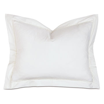 Gianna Hemstitch Standard Sham in White