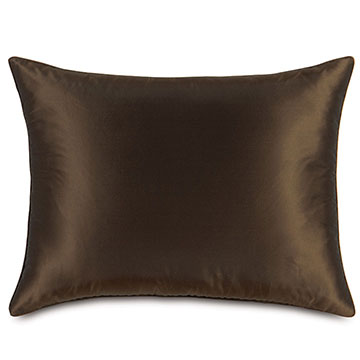 Freda Taffeta Standard Sham in Chocolate