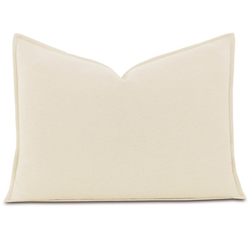 Brera Flannel Standard Sham In Ivory