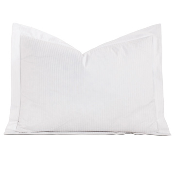 Emilio Jacquard Stripe Standard Sham in White