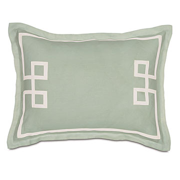 Resort Mint Fret Standard Sham