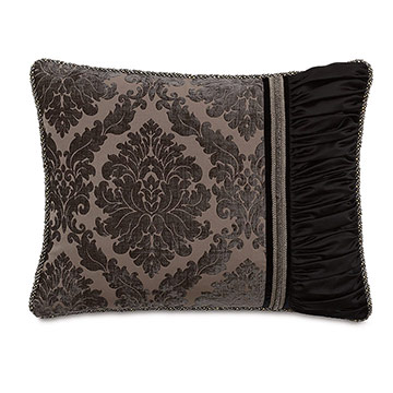 Isadora Charcoal Standard Sham (Right)