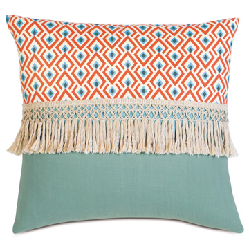 Lobel Reef/Breeze Aqua With Fringe