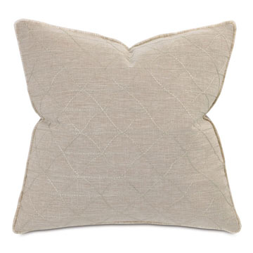 Marfa Embroidered Pillow In Tan