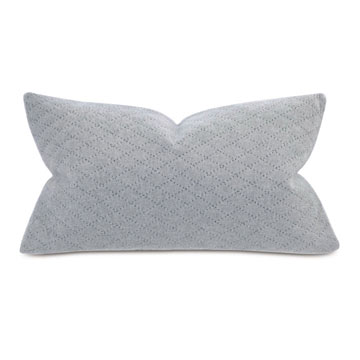 Brera Diagonal Tailor Tacks Decorative Pillow In Gray