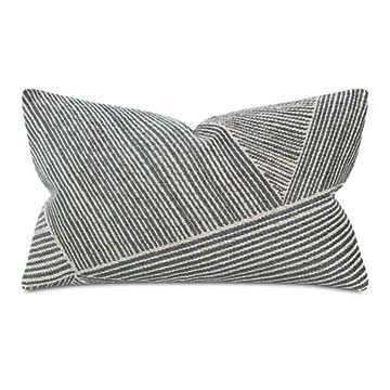 Bezel Multidirectional Stripe Decorative Pillow