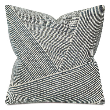 Bezel Multidirectional Stripe Decorative Pillow