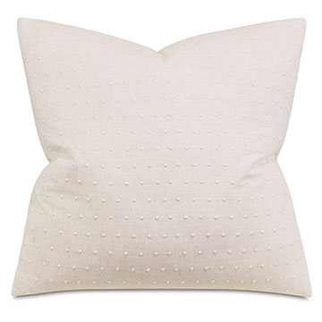 CLEARVIEW DOTTED DECORATIVE PILLOW IN CREAM