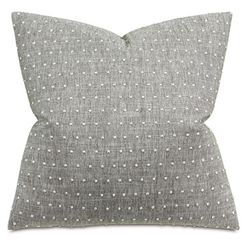 CLEARVIEW DOTTED DECORATIVE PILLOW IN GRAY