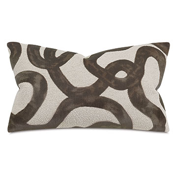 Doodle Scroll Decorative Pillow