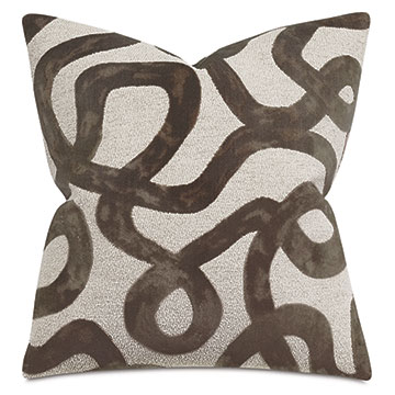 Doodle Scroll Decorative Pillow